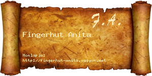 Fingerhut Anita névjegykártya